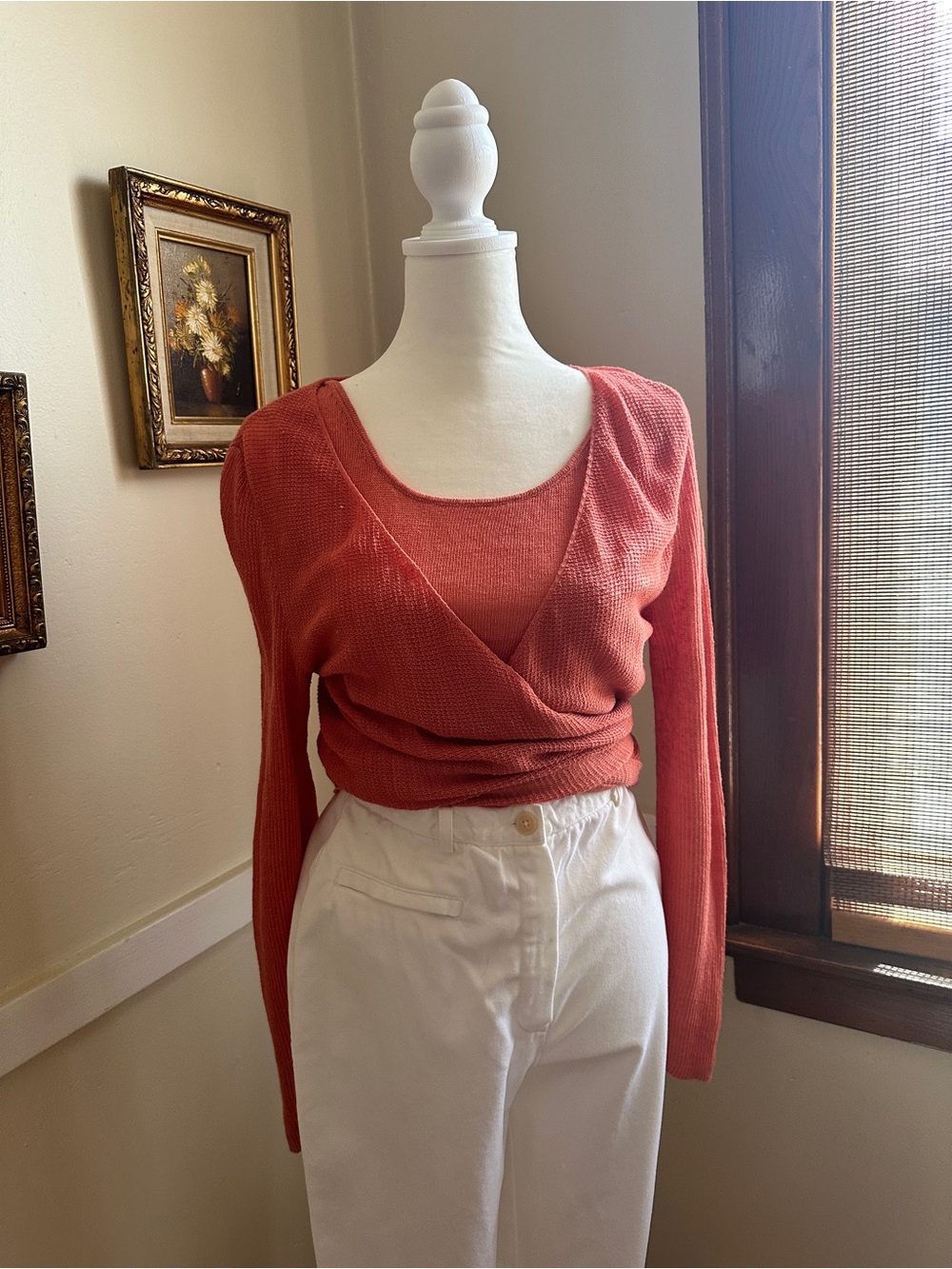 100% Linen Lafayette 148 New York Twin Set | Tank & Wrap Cardigan | S/P & M